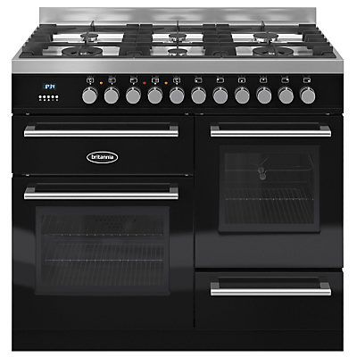 Britannia RC-10XGG-QL Q-Line Dual Fuel Range Cooker Black